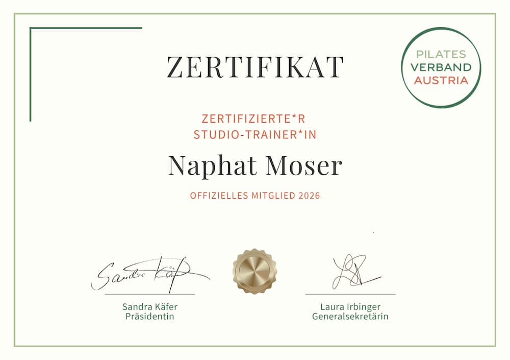 Pilates Verband Austria Mitgliedschaft 2026 – Naphat Moser